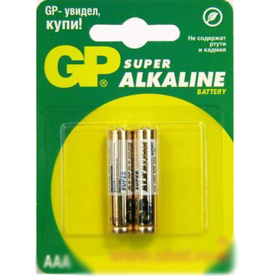 ЭЛЕМЕНТ ПИТАНИЯ "GP" SUPER ALKALINE 13А-2CR2  2ШТ /003/