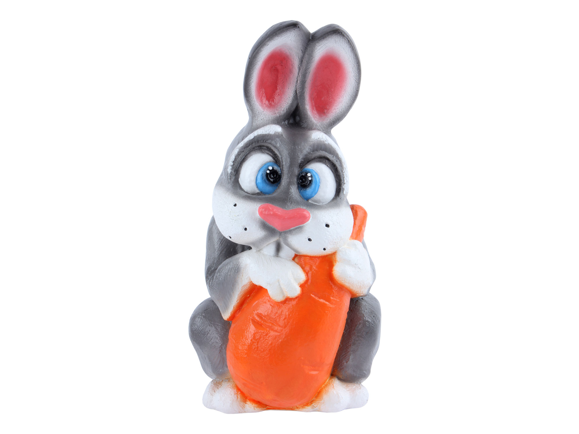 Фигура садовая гипс Кролик с морковью 310х140мм 370