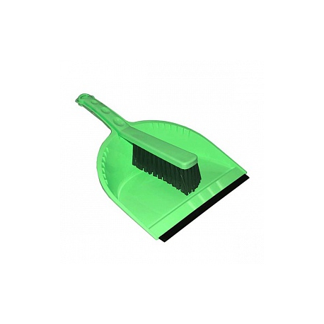 Набор для уборки пласт.Стандарт щетка-сметка и совок ярко-зеленый М5173