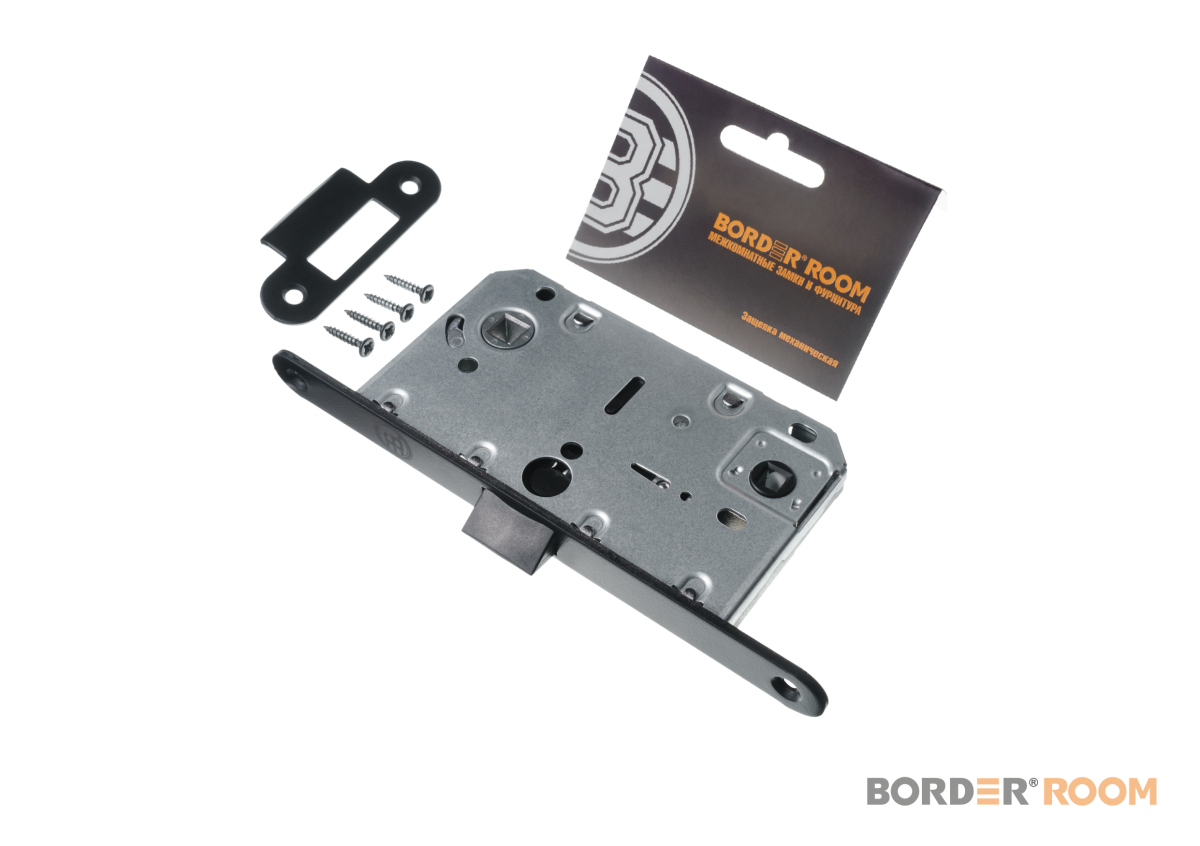 Корпус замка под фиксатор Border Room 81806 96мм черный - а403 - купить в АПлайн