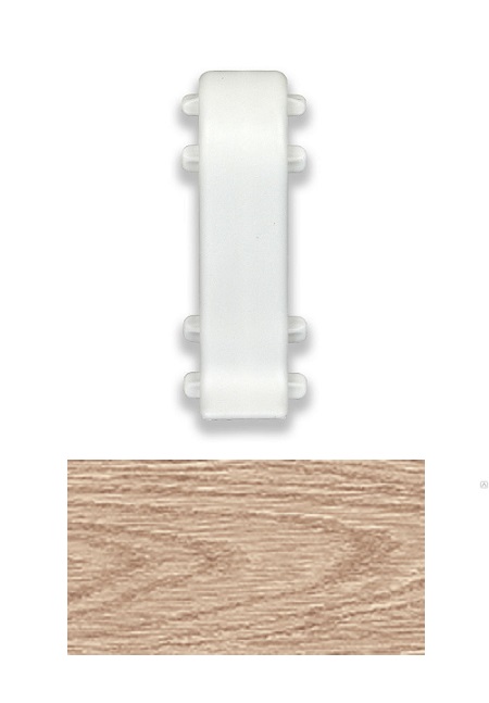 Соединитель для плинтуса "Идеал Комфорт" 55мм (2 шт во флоупаке), 216 Дуб сафариК55-ф2С 216 ДУБ СФР- купить в АПлайн