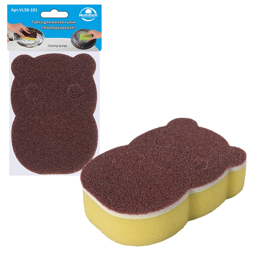 Губка Карборундовая 7,5х10,5х2,5см VL58-101