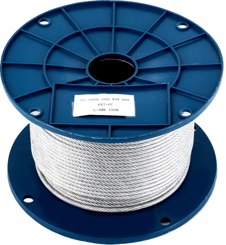 Трос стальной в изоляции PVC 6/8мм 6х19 + FC