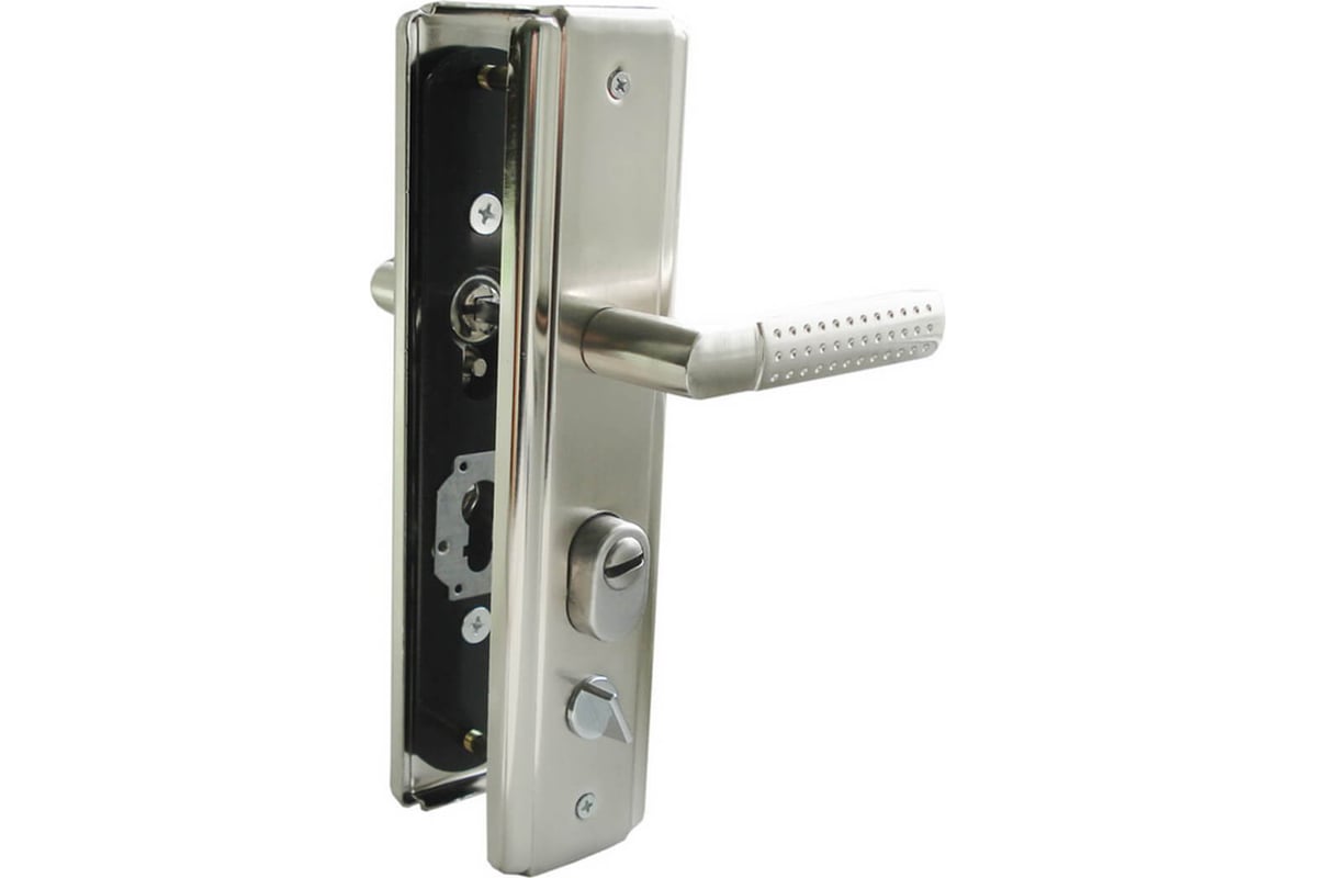 Комплект ручек "Marlok" РД-6608 SN (универсальные) для металлических дверей