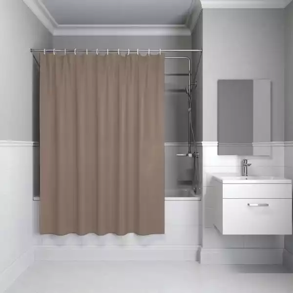Штора для ванной комнаты 2000х1800 полиэстер, коричневый BS03P18i11 IDDIS 067521 - 067521 - купить в АПлайн