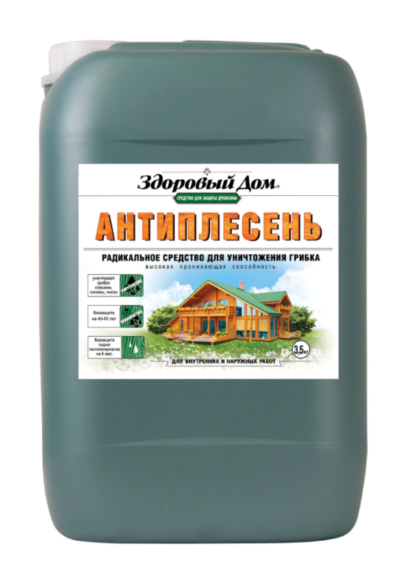 Деревозащитное средство Здоровый дом Антиплесень 3,5кг