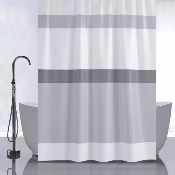 Штора для ванной комнаты "Санакс" 1800х1800 полосы горизонт, без колец (01-98) 067394