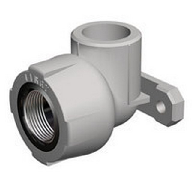 Угольник PPRC 25х1/2 комб. вн. резьба с креплением (водорозетка)