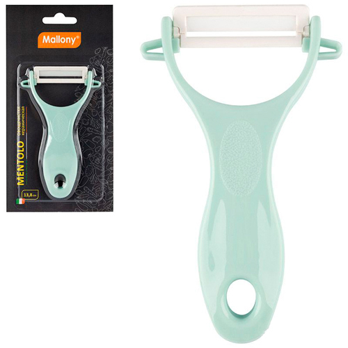 Овощечистка керам. Mallony MENTOLO 13х8см 103620
