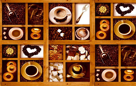 Клеенка Колорит Кофе на нетканевой основе 1,26х25м 304/10