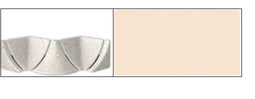 Комплектующие к плинтусу для столешницы Идеал Слоновая кость (008)