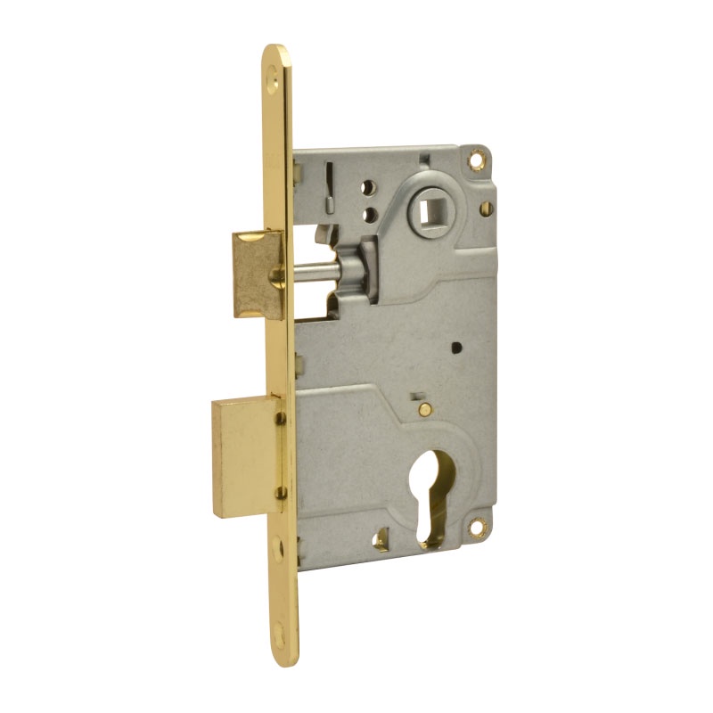 Корпус замка под цилиндр НОРА-М 25-85мм латунь / золото