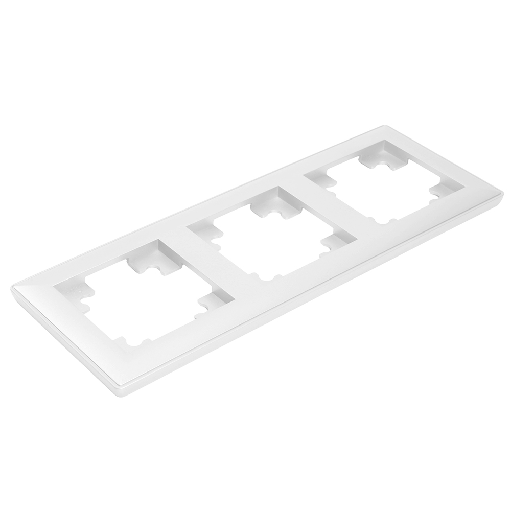 Рамка "Катрин" 3 СП белая,пластик PFR00-7003-01 39794PFR00-7003-01 39794- купить в АПлайн