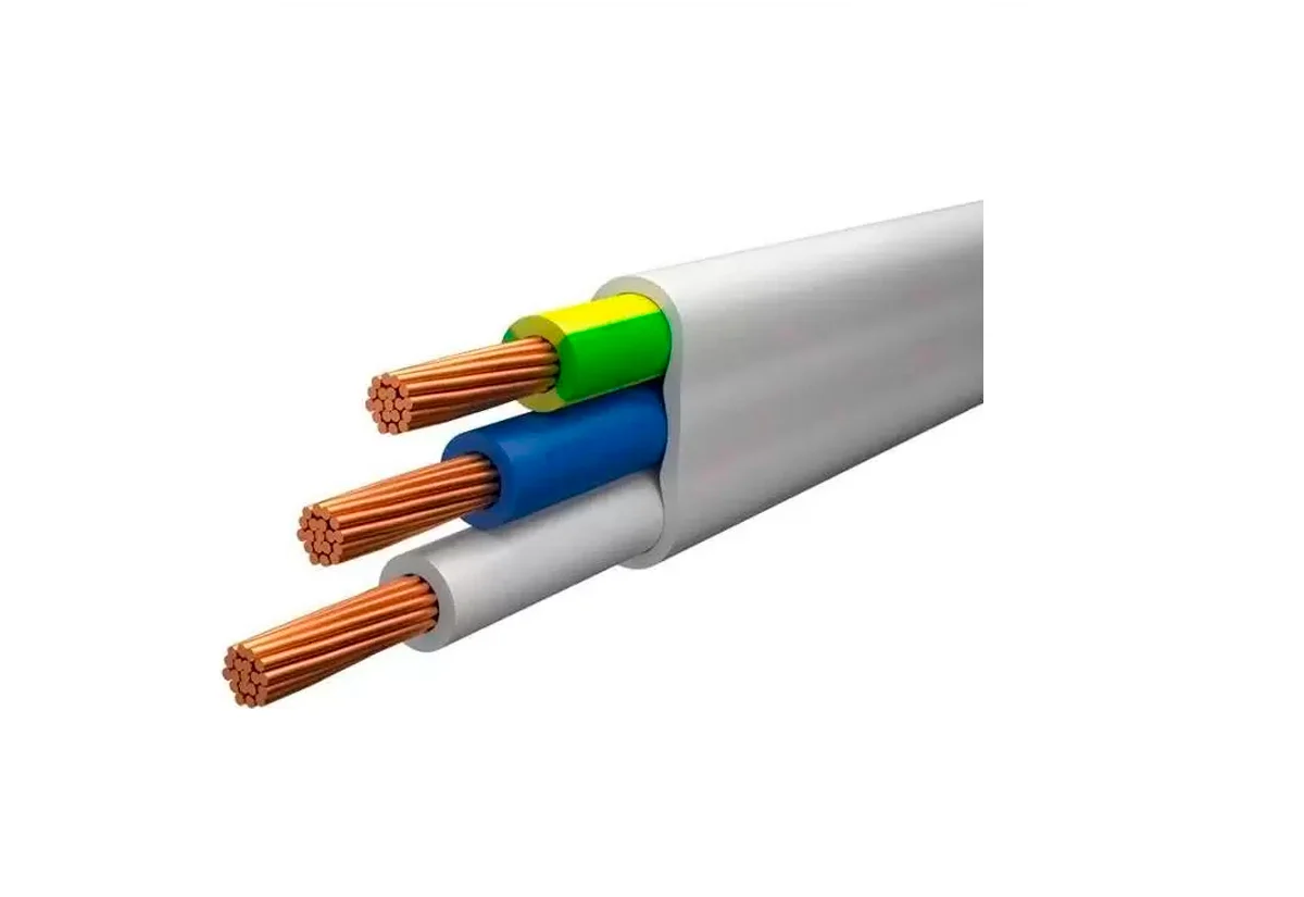 Провод ПУНП (ПУВВ,ПБВВ,ПУСП) плоский 3х2,5 (Бухта 100м)