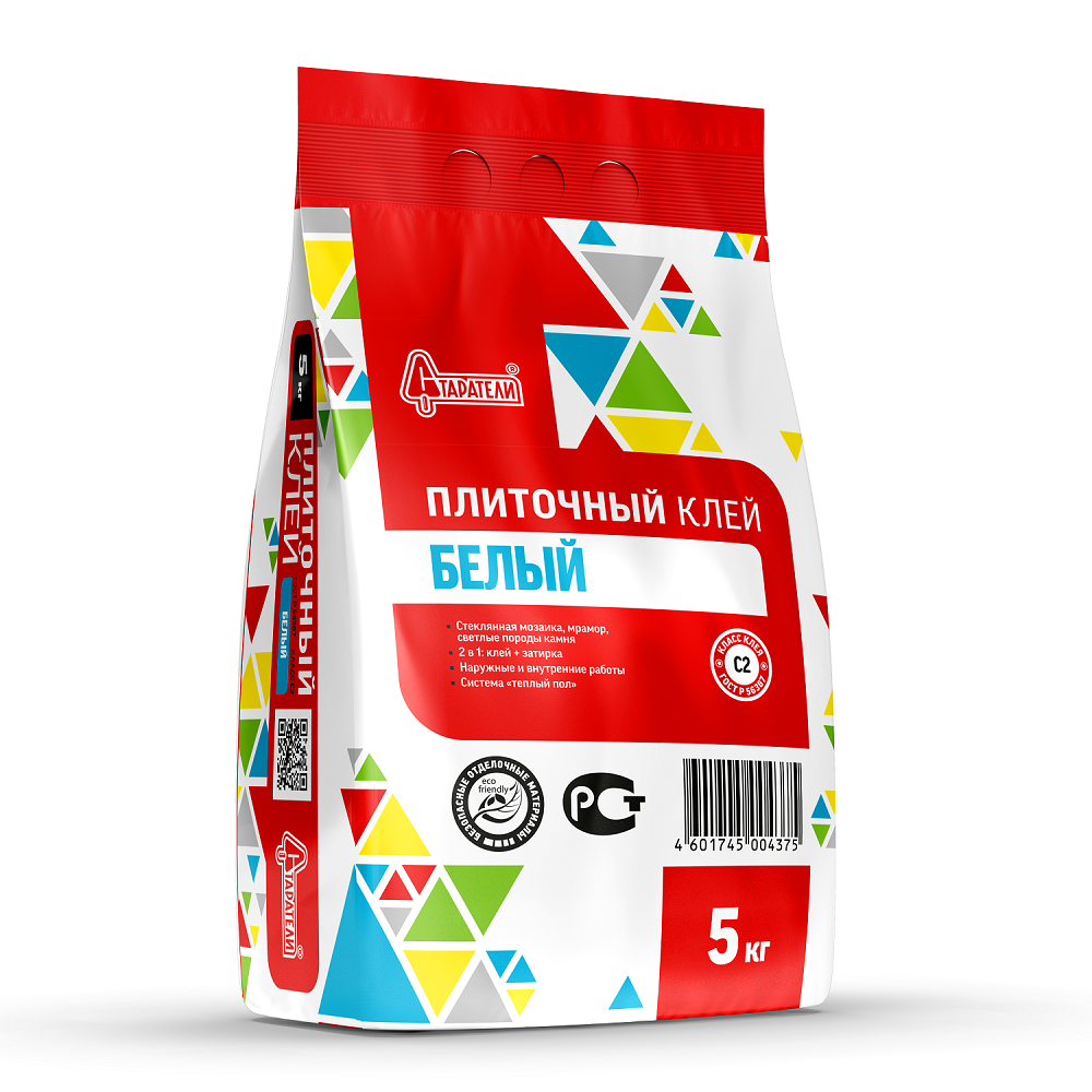 Клей "Старатели" Белый для плитки и керамогранита C2 5кг