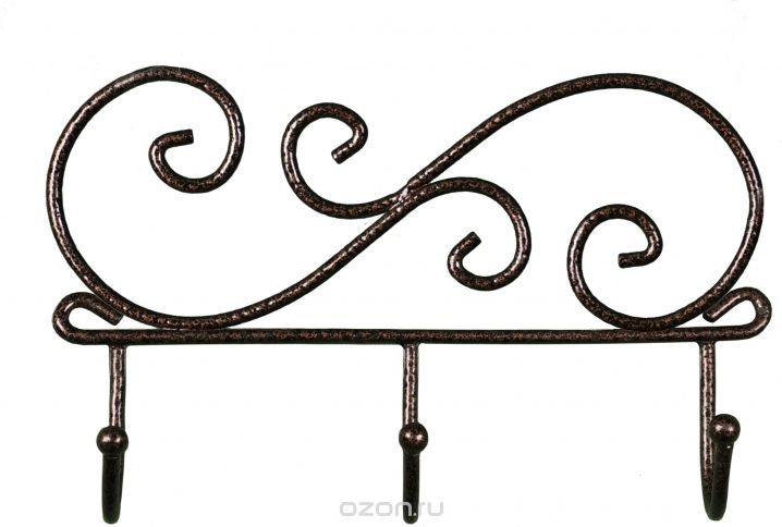 Вешалка металл. КРУЖЕВА 3 черная ВН 275 Ч