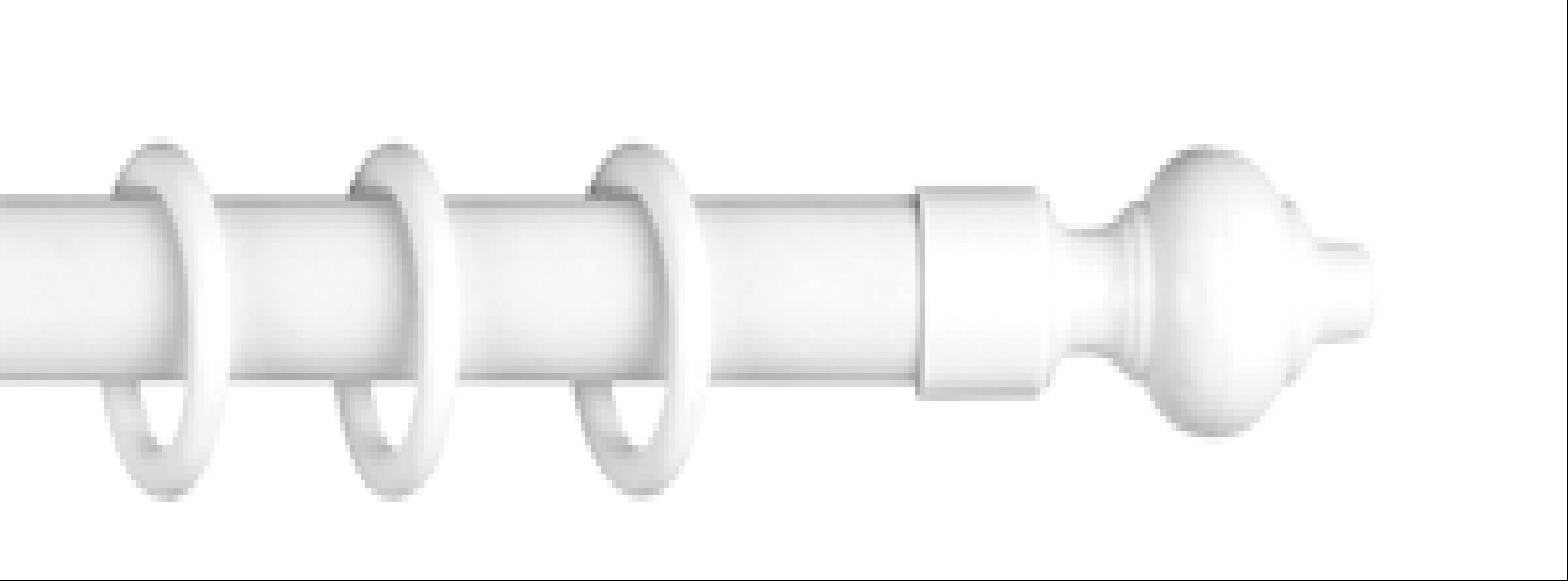 Карниз Кантри + У-шина белый 1,6м 48 063 464