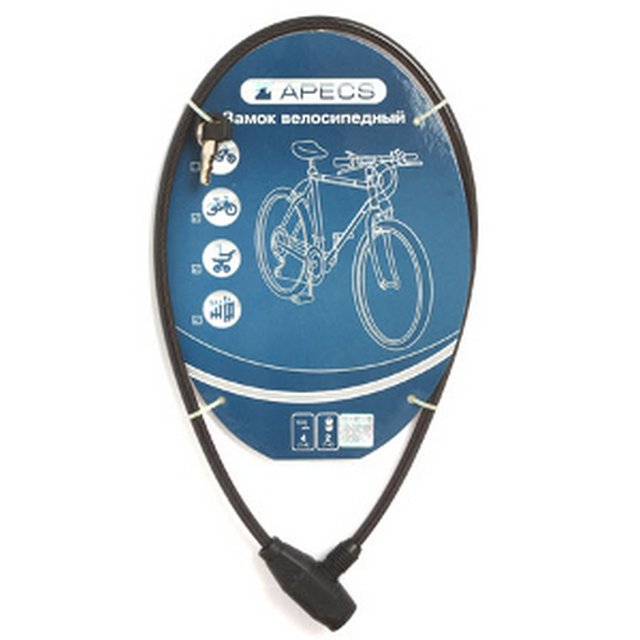 Замок велосипедный APECS PD-81 трос 80см