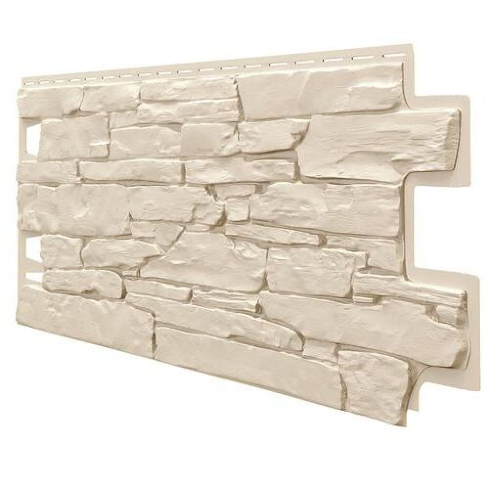 Фасадная панель "ТехноНИКОЛЬ" Оптима Камень слоновая кость 1х0,42м / 0,42м2