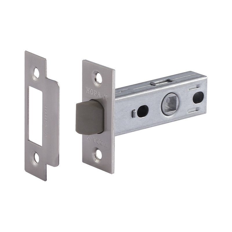 Защелка дверная НОРА-М С-45П (пластиковый ригель) матовый никель