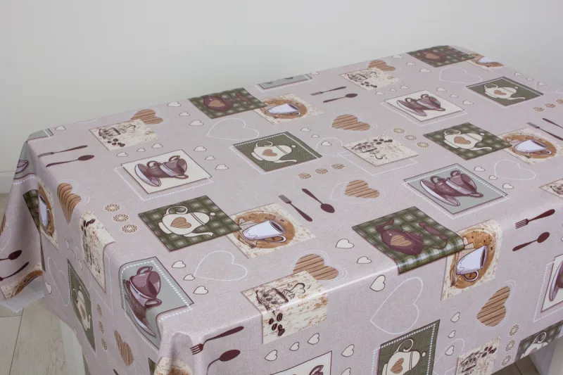 Клеенка Полли Чашка кофе на тканевой основе 1.40х20м ST5709-1 15721ST5709-1 15721- купить в АПлайн
