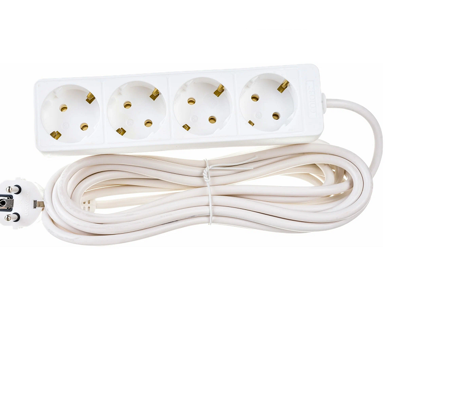 Удлинитель 4х5м с заземлением 10А(3х0.75мм2) СОЮЗ 481S-9405 /852/ - 481S-9405 - купить в АПлайн