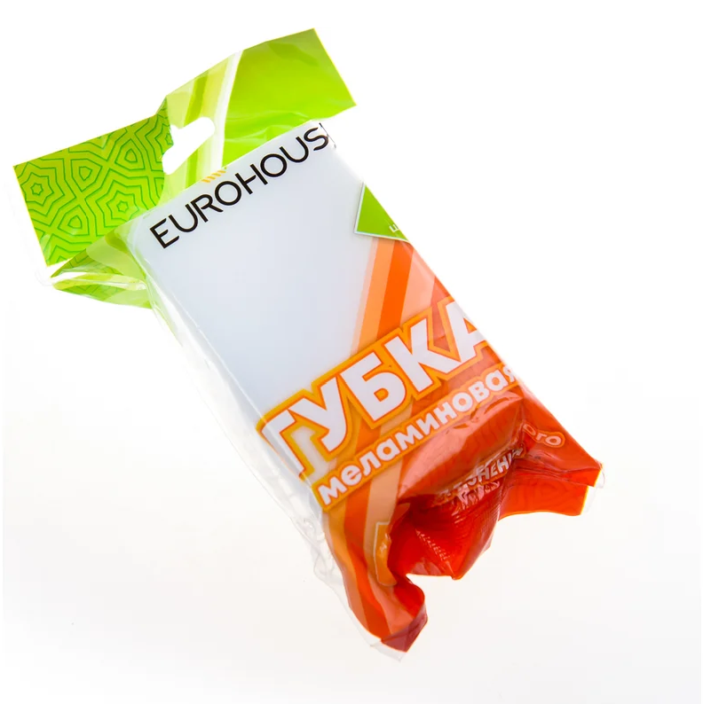 Губка меламиновая Eurohouse 10х6х2,5см 2шт 13181 - 13181 - купить в АПлайн