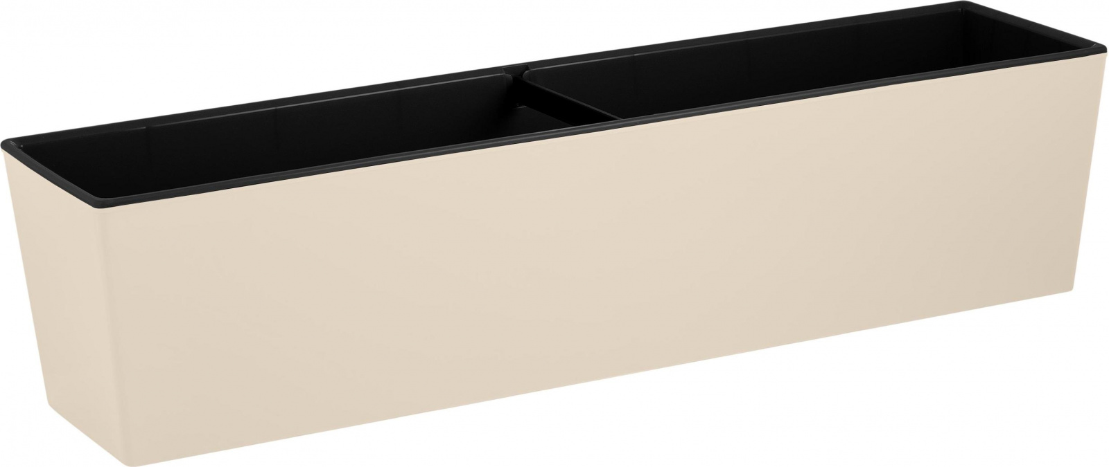 Ящик балконный пласт. InGreen London Cube 60см с дренажной вставкой миндаль IG780610006IG780610006- купить в АПлайн