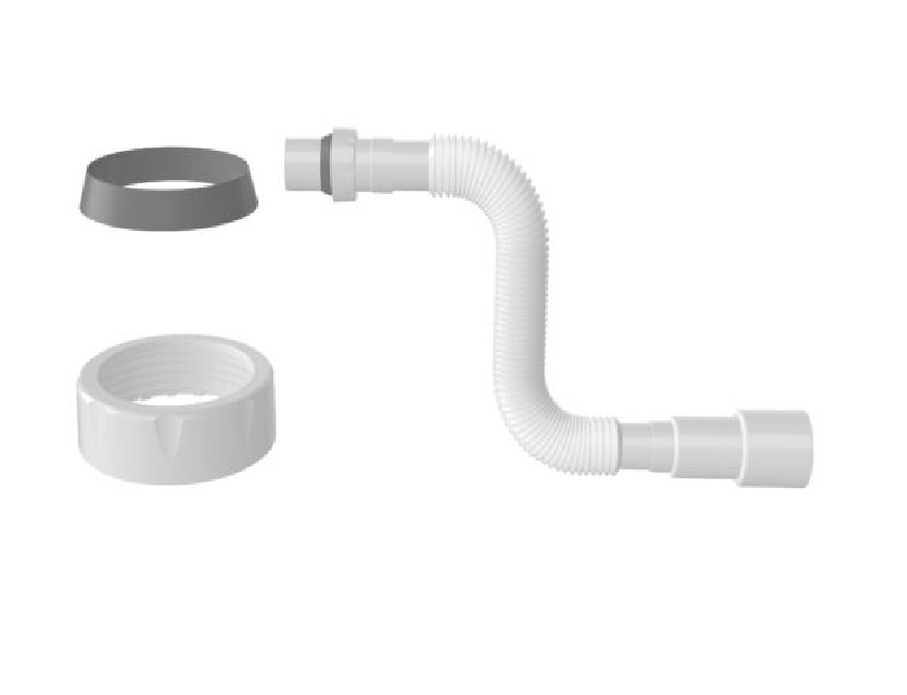 Гибкая труба с гайкой 64мм ( диаметр 1 1/4), в растянутом состоянии 740мм G132-2 ZEGOR