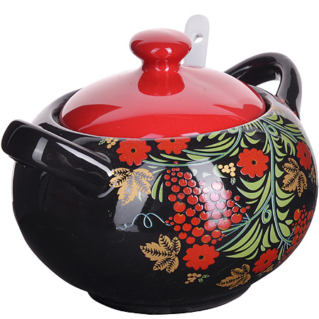 Сахарница керам. Рябина 375мл 28394 