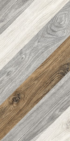 Керамогранит Ноттингем 7Д тип 1 серый (шеврон) 30х60см