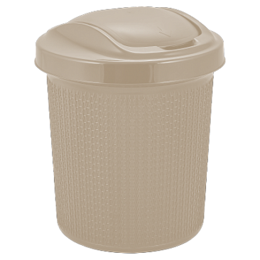 Контейнер для мусора пласт. AJUR SOUL12л айвори SV4065АЙВ