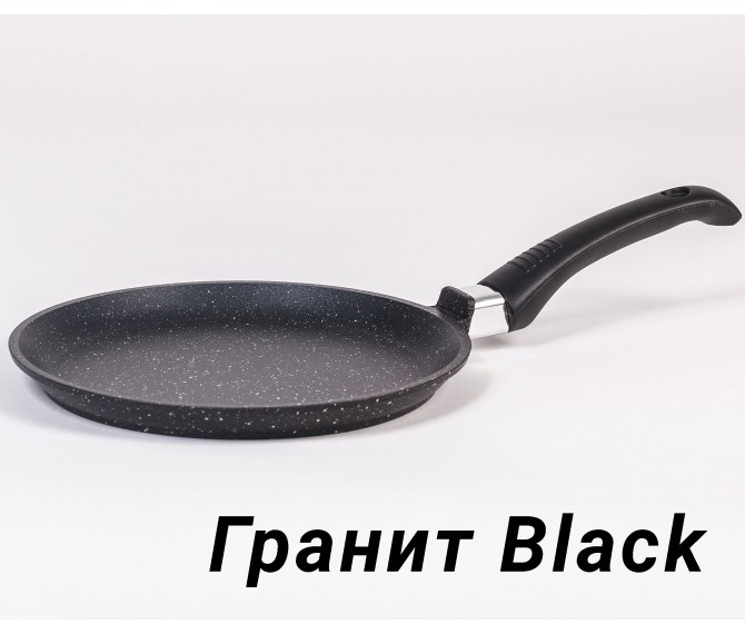 Блинница алюм. Мечта гранит черная 22см 1280212802- купить в АПлайн
