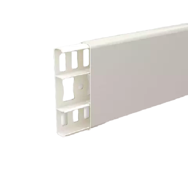 Наличник "Деконика" с кабель-каналом 70мм 2,2м, 033 Кремово-белый