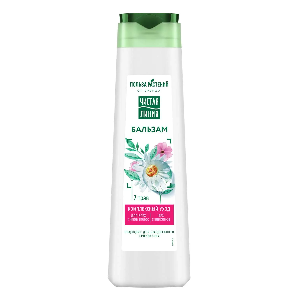 Бальзам для волос ЧИСТАЯ ЛИНИЯ комплексный уход 370мл 68354026