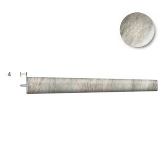 Раскладка стыковая для прямых участков 2,5м "Идеал мармори", Мрамор серый