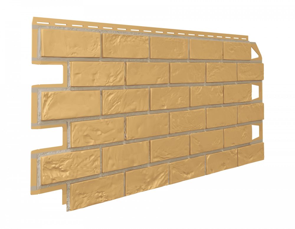 Фасадная панель "ТехноНИКОЛЬ" Оптима Кирпич бежевый 1х0,42м / 0,42м2