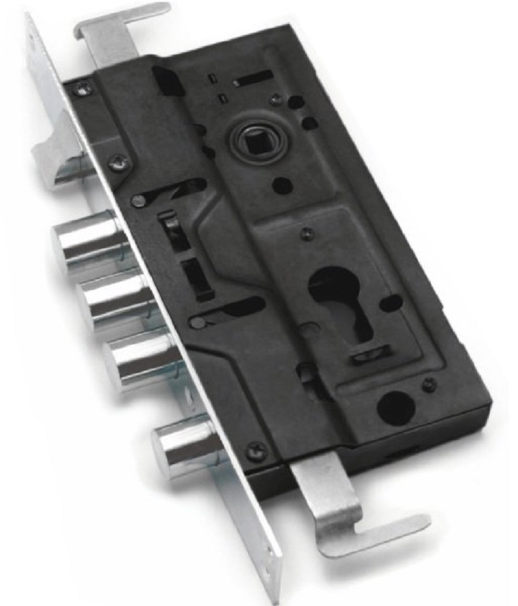 Корпус замка под цилиндр ПРОФИЛЬ 3024-3Р 3 круглых ригеля+задвижка