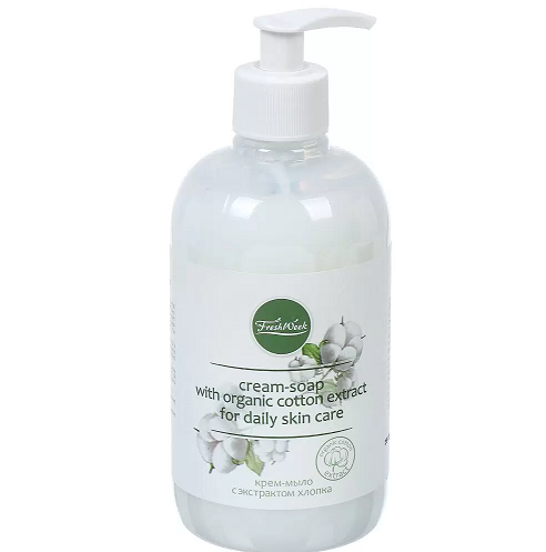 Мыло-крем жидкое 460мл Fresh Week Хлопок