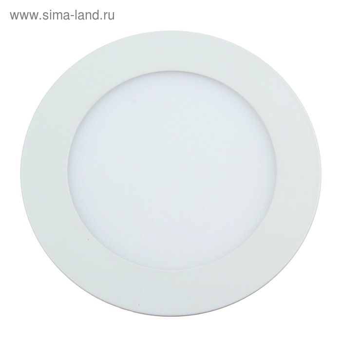 ПАНЕЛЬ КРУГЛАЯ ВСТРАИВАЕМАЯ 1431574 9 Вт, 6500 К, 630 Лм, 120°, 45 LED 2835,  145х20мм (746)