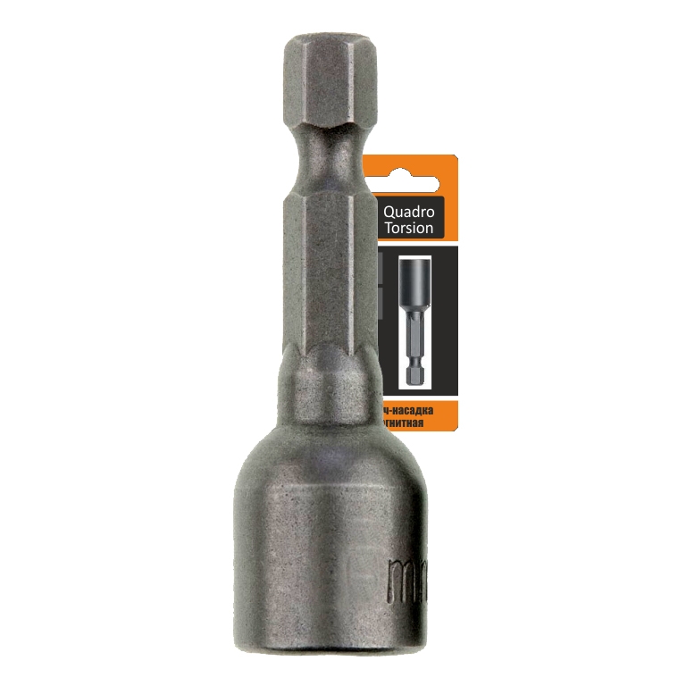 Бита для кровельных саморезов 8х48мм магнитная Quadro Torsion 400008