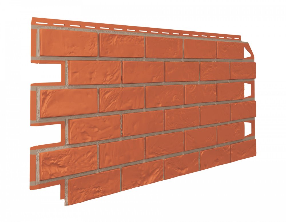 Фасадная панель "ТехноНИКОЛЬ" Оптима Кирпич терракотовый 1х0,42м / 0,42м2