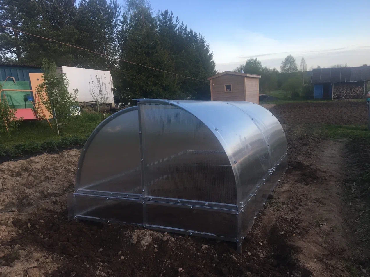 Каркас парника ХЛЕБНИЦА металл из оцинк.трубы 20х20мм 1,05х2,01м 016