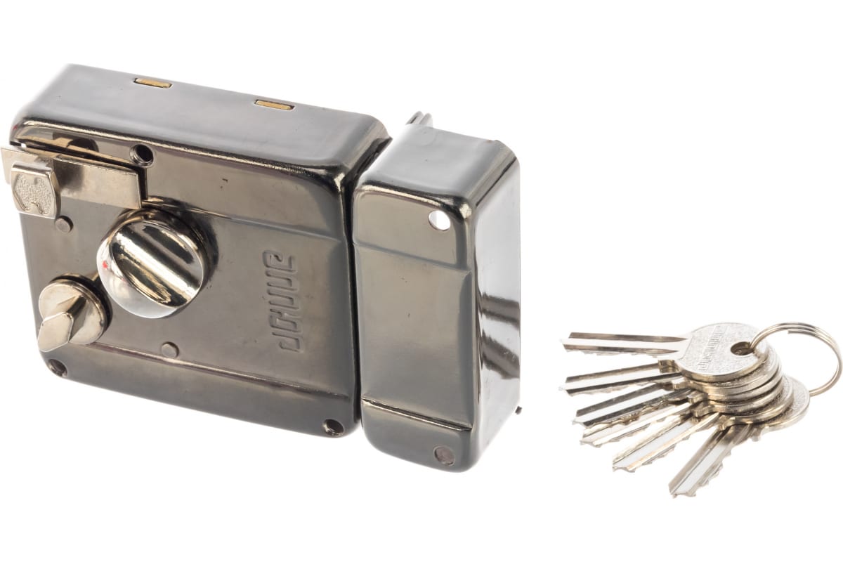 Замок накладной Аллюр LT 556 BN-R цилиндр в корпусе  - о701 - купить в АПлайн