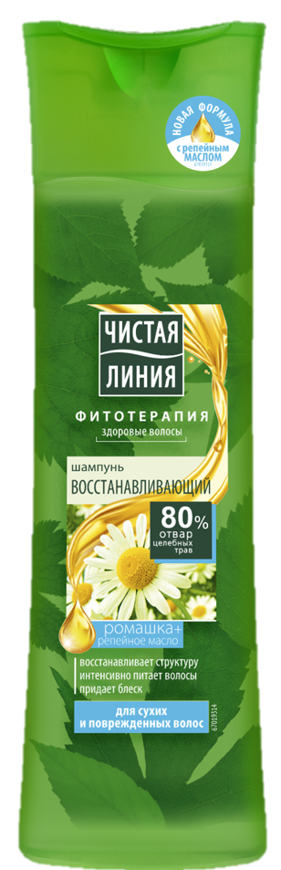 ШАМПУНЬ "ЧИСТАЯ ЛИНИЯ" РОМАШКА ВОССТАН. СУХ. И ПОВРЕЖД. 400МЛ