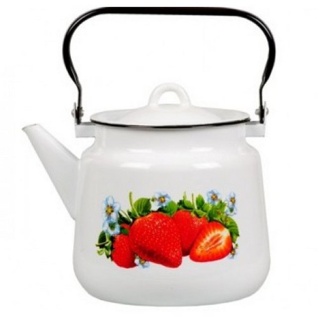 Чайник эмал. СтальЭмаль 3,5л декор 1C26/С 