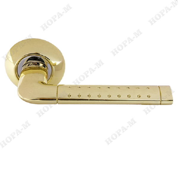 Ручки дверные на розетке золото "НОРА" AL 101А AL круглое осн. _