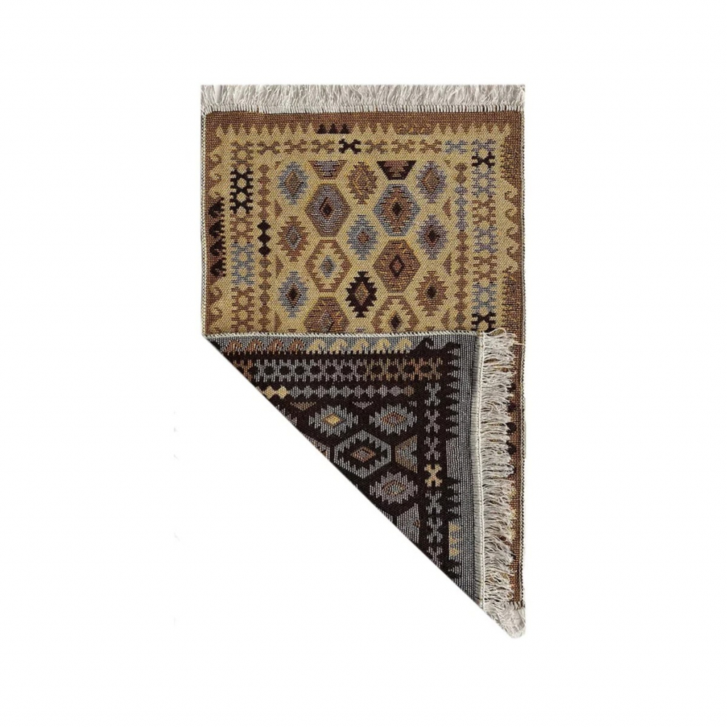 Коврик хлопковый Kilim Usak 50х80см коричнево-бежевый UK 1678UK 1678- купить в АПлайн