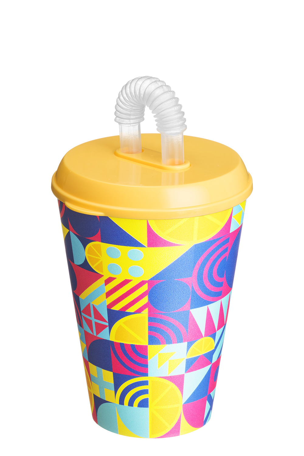 Стакан пласт. Fresh Juice 420мл с крышкой и трубочкой Хомвер 223110090/00 223112590/00