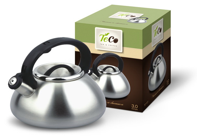 Чайник нерж.сталь ТЕСО 3л со свистком ТС-101